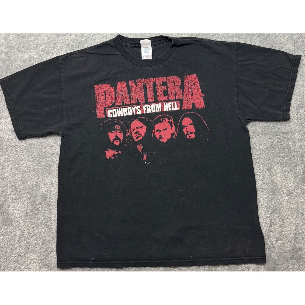 Vintage Pantera Shirt Mens XL Black Cowboys From Hell Band 2007 Tennessee River